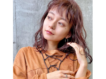 【ウェーブロブ】ピンクブラウン_20200521_1