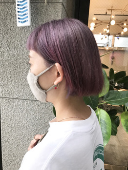 ケアブリーチで優しくピンクラベンダー！_20200923_1