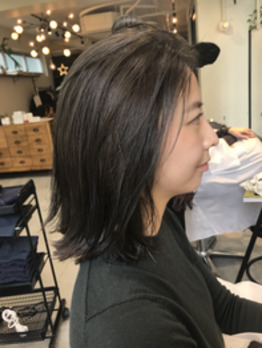 伸ばしかけも可愛いミディアムに！_20200107_2