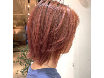 ウルフボブ ピンクカラー_20201224_1