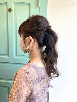 i074038936_349-262 お呼ばれポニテアレンジ☆_20220606_2