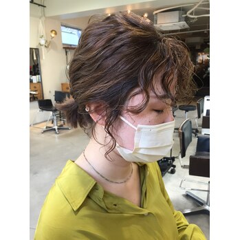 前髪、後れ毛パーマ _20210429_1