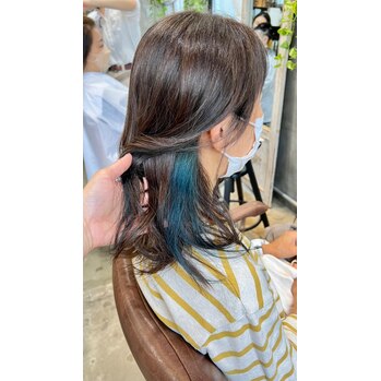 チラ見せ☆インナーターコイズブルー♪_20221026_1