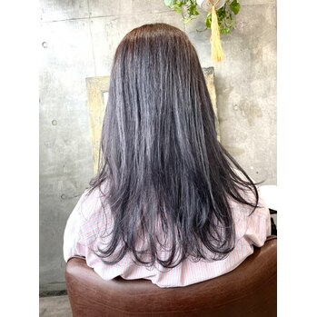 ロングウルフ軽め　グレージュヘア_20220325_2